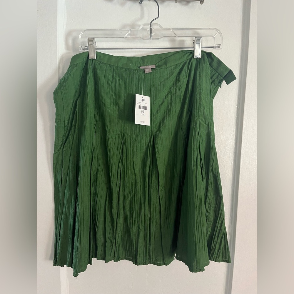 J. Jill Moss Crinkle Skirt - Picture 2 of 5